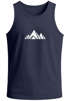Herren Tank-Top Berge Wandern Polygon Design Print Outdoor Muskelshirt Neverless®preview