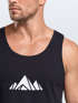 Herren Tank-Top Berge Wandern Polygon Design Print Outdoor Muskelshirt Neverless®preview