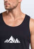 Herren Tank-Top Berge Wandern Polygon Design Print Outdoor Muskelshirt Neverless®preview