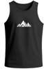 Herren Tank-Top Berge Wandern Polygon Design Print Outdoor Muskelshirt Neverless®preview
