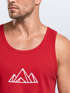 Herren Tank-Top Berge Wandern Polygon Design Print Outdoor Muskelshirt Neverless®preview