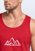 Herren Tank-Top Berge Wandern Polygon Design Print Outdoor Muskelshirt Neverless®preview