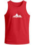 Herren Tank-Top Berge Wandern Polygon Design Print Outdoor Muskelshirt Neverless®preview