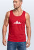 Herren Tank-Top Berge Wandern Polygon Design Print Outdoor Muskelshirt Neverless®preview