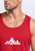 Herren Tank-Top Berge Wandern Polygon Design Print Outdoor Muskelshirt Neverless®preview