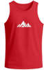 Herren Tank-Top Berge Wandern Polygon Design Print Outdoor Muskelshirt Neverless®preview