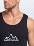 Herren Tank-Top Berge Wandern Polygon Design Print Outdoor Muskelshirt Neverless®preview