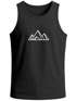 Herren Tank-Top Berge Wandern Polygon Design Print Outdoor Muskelshirt Neverless®preview