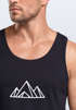 Herren Tank-Top Berge Wandern Polygon Design Print Outdoor Muskelshirt Neverless®preview