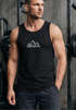 Herren Tank-Top Berge Wandern Polygon Design Print Outdoor Muskelshirt Neverless®preview