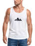 Herren Tank-Top Berge Wandern Polygon Design Print Outdoor Muskelshirt Neverless®preview