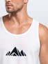 Herren Tank-Top Berge Wandern Polygon Design Print Outdoor Muskelshirt Neverless®preview
