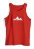 Herren Tank-Top Berge Wandern Polygon Design Print Outdoor Muskelshirt Neverless®preview