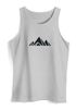 Herren Tank-Top Berge Wandern Polygon Design Print Outdoor Muskelshirt Neverless®preview