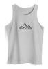 Herren Tank-Top Berge Wandern Polygon Design Print Outdoor Muskelshirt Neverless®preview