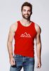 Herren Tank-Top Berge Wandern Polygon Design Print Outdoor Muskelshirt Neverless®preview