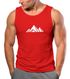 Herren Tank-Top Berge Wandern Polygon Design Print Outdoor Muskelshirt Neverless®preview