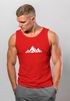 Herren Tank-Top Berge Wandern Polygon Design Print Outdoor Muskelshirt Neverless®preview