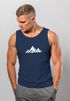 Herren Tank-Top Berge Wandern Polygon Design Print Outdoor Muskelshirt Neverless®preview