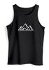 Herren Tank-Top Berge Wandern Polygon Design Print Outdoor Muskelshirt Neverless®preview