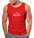 Herren Tank-Top Berge Wandern Polygon Design Print Outdoor Muskelshirt Neverless®preview