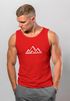 Herren Tank-Top Berge Wandern Polygon Design Print Outdoor Muskelshirt Neverless®preview