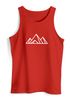 Herren Tank-Top Berge Wandern Polygon Design Print Outdoor Muskelshirt Neverless®preview