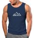 Herren Tank-Top Berge Wandern Polygon Design Print Outdoor Muskelshirt Neverless®preview