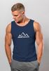 Herren Tank-Top Berge Wandern Polygon Design Print Outdoor Muskelshirt Neverless®preview