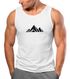 Herren Tank-Top Berge Wandern Polygon Design Print Outdoor Muskelshirt Neverless®preview