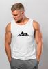 Herren Tank-Top Berge Wandern Polygon Design Print Outdoor Muskelshirt Neverless®preview