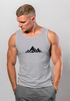 Herren Tank-Top Berge Wandern Polygon Design Print Outdoor Muskelshirt Neverless®preview