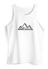 Herren Tank-Top Berge Wandern Polygon Design Print Outdoor Muskelshirt Neverless®preview