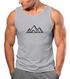 Herren Tank-Top Berge Wandern Polygon Design Print Outdoor Muskelshirt Neverless®preview