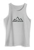 Herren Tank-Top Berge Wandern Polygon Design Print Outdoor Muskelshirt Neverless®preview