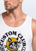 Herren Tank-Top Biker Motiv Racing Cat Schriftzug Ride Fast Die Last Fashion Streetstyle Muskelshirt Muscle Shirt Neverless®preview