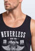 Herren Tank Top Biker Motorrad Motorblock Engine Flügel Wings Neverless®preview