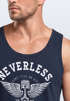 Herren Tank Top Biker Motorrad Motorblock Engine Flügel Wings Neverless®preview