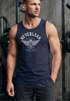 Herren Tank Top Biker Motorrad Motorblock Engine Flügel Wings Neverless®preview
