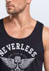 Herren Tank Top Biker Motorrad Motorblock Engine Flügel Wings Neverless®preview