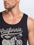 Herren Tank-Top Biker Motorrad Schriftzug California Full Tank Muskelshirt Muscle Shirt Neverless®preview