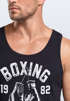 Herren Tank-Top boxen Boxing fight hard Brooklyn NYC Retro Motiv Sport Muskelshirt Muscle Shirt Neverless®preview