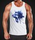 Herren Tank-Top Brülender Löwe Screaming Lion Muskelshirt Muscle Shirt Neverless®preview