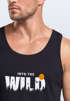 Herren Tank-Top Brustprint Bedruckt Into the Wild Schriftzug Outdoor Sommer Fashion Muskelshirt Neverless®preview