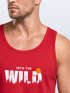 Herren Tank-Top Brustprint Bedruckt Into the Wild Schriftzug Outdoor Sommer Fashion Muskelshirt Neverless®preview