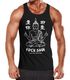 Herren Tank-Top Buddha Motiv Fuck Shui Schriftzug Mittelfinger japanische Schriftzeichen Fun-Shirt Muskelshirt Muscle Shirt Moonworks®preview