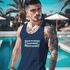 Herren Tank-Top California Brustprint Schrift Aufdruck Sommer Printshirt Fashion Sommer Muskelshirt Neverless®preview