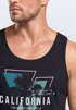 Herren Tank-Top  California Los Angeles Surfing Motiv Sommer Fashion USA Streetstyle Print Aufdruck Muskelshirt Neverless®preview