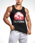 Herren Tank-Top California Palmen Santa Monica Beach Sommer Sonne Muskelshirt Muscle Shirt Neverless®preview