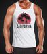 Herren Tank-Top California Palmen Santa Monica Beach Sommer Sonne Muskelshirt Muscle Shirt Neverless®preview